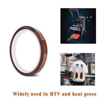 3 Pack PTFE Teflon Sheet 16 x 20" and 3 Rolls 10mm X 33m Heat Resistant Sublimation Tape for Heat Press Transfer Non Stick Paper Reusable Heat Resistant Craft Mat,Protects Iron,for Heat Press Machines