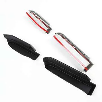 Voodonala for 4Runner Side Door Storage Box Glove Organizer Tray Door Handle Storage Compartment Bin for 2010-2025 Toyota 4runner Accessories, ABS Black 4pcs(Doesn't fit limited)