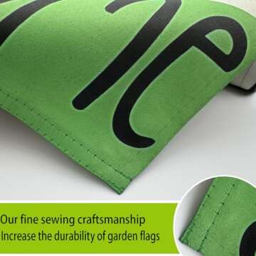 St Patricks Day Shamrock Garden Flags 12x18 Inch -Double Sided Heavy Duty Small Shamrock Yard Flags UV protection Fade Resistant for Holiday Decoration Outdoor