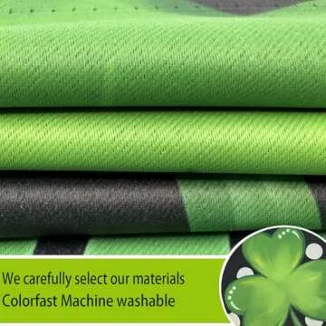 St Patricks Day Shamrock Garden Flags 12x18 Inch -Double Sided Heavy Duty Small Shamrock Yard Flags UV protection Fade Resistant for Holiday Decoration Outdoor