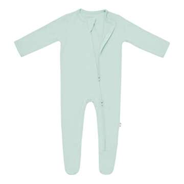 KYTE BABY Unisex Zipper Footies in Soft Bamboo Fabric