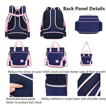 Cute School Bags for Girls with Bowknot Design