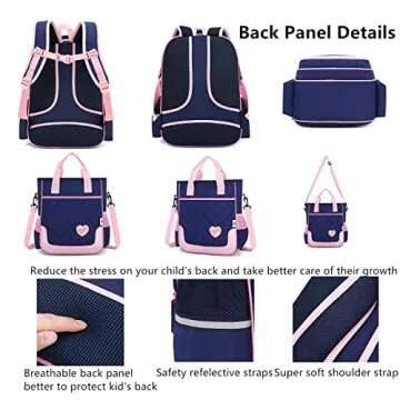 Cute School Bags for Girls with Bowknot Design