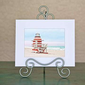 5x7 Inch Lifeguard Stand Beach Photography Lighthouse Desk Print