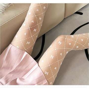 Sahabowi Women's Sexy Sheer Tights, High Waist Pantyhose, Vintage Control Top Stockings,Cartoon Mouse White(LW2022081506,1pcs)