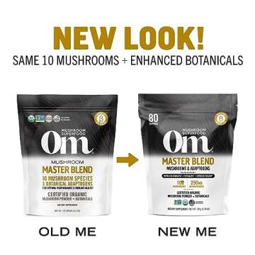 Om Mushroom Master Blend with Reishi & Lion’s Mane Powder