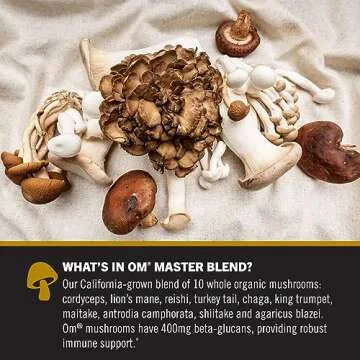 Om Mushroom Master Blend with Reishi & Lion’s Mane Powder