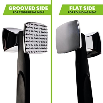 Heavy Duty Spring Chef Meat Mallet - Tenderize Meat Like a Pro