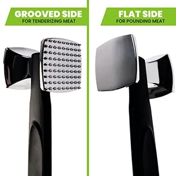 Heavy Duty Spring Chef Meat Mallet - Tenderize Meat Like a Pro