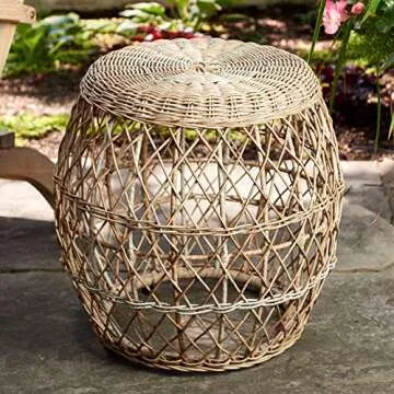 Bar Harbor Garden Stool - Versatile & Durable Outdoor Accent