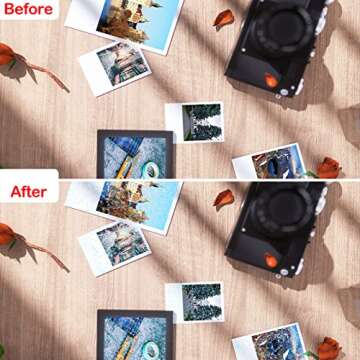 Holographic-Sticker Paper, 24 Sheets Holographic-Vinyl Sheets Self-Adhesive Transparent-Holographic PermanentVinyl Overlay-Laminate for Stickers for DIY Crafts