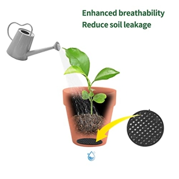 10 Flower Pot Hole Mesh Pads - Durable Drainage Solution