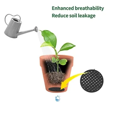 10 Flower Pot Hole Mesh Pads - Durable Drainage Solution
