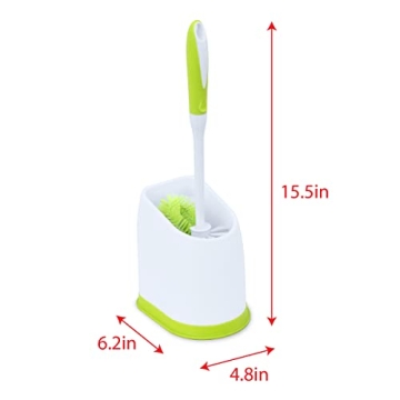 Pine-Sol Toilet Bowl Brush with Holder for Easy Cleaning
