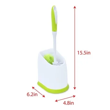 Pine-Sol Toilet Bowl Brush with Holder for Easy Cleaning