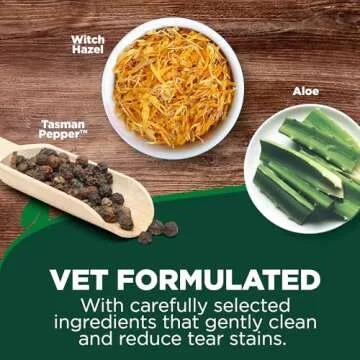 Vet’s Best Eye Cleansing Wipes for Dogs - Paraben Free