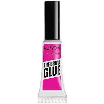 NYX PROFESSIONAL MAKEUP Tinted Eyebrow Mascara, Brunette & The Brow Glue, Extreme Hold Eyebrow Gel - Clear