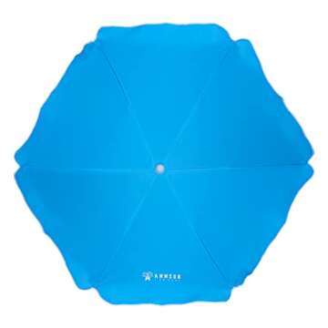 AMMSUN 5ft Seaside Beach Umbrella for Sand and Water Table - Kids Durable Umbrellas for children Beach Camping Garden Outdoor Play Shade