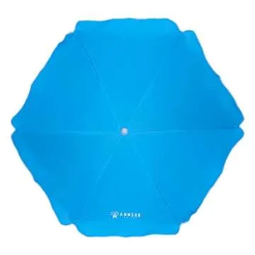 AMMSUN 5ft Seaside Beach Umbrella for Sand and Water Table - Kids Durable Umbrellas for children Beach Camping Garden Outdoor Play Shade