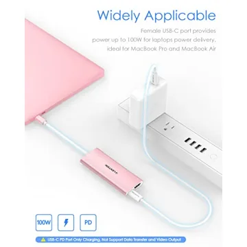 LENTION C35 USB-C Hub: 4K HDMI, 4 USB Ports, 100W PD