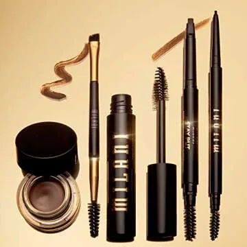 Milani Stay Put Brow Color - Dark Chocolate (0.09 Ounce) Vegan, Cruelty-Free Eyebrow Color that Fills and Shapes Brows