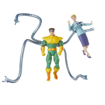 Marvel Legends Series Doctor Octopus & Aunt May 6-Inch Collectible Action Figures 2-Pack, Toys for A...