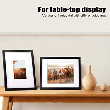 Kinlink 11x14 Black Wood Frames for Pictures & Art Display