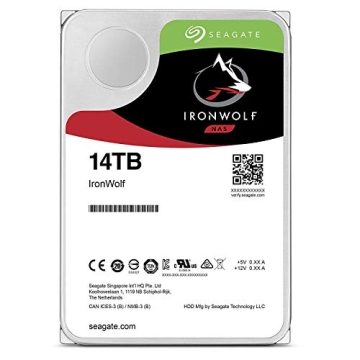 Seagate IronWolf 14TB NAS Internal Hard Drive HDD – High Capacity & Performance for RAID