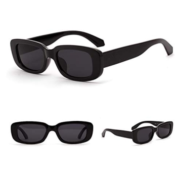 Retro 90s Rectangle Sunglasses - ADE WU Style