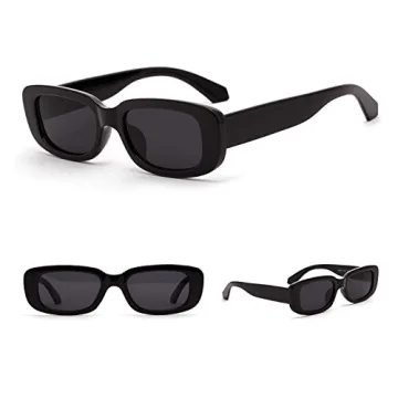 Retro 90s Rectangle Sunglasses - ADE WU Style