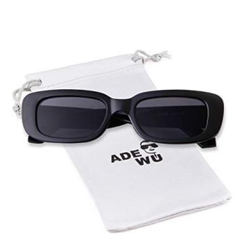 Retro 90s Rectangle Sunglasses - ADE WU Style