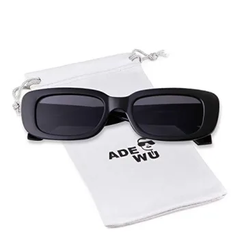 Retro 90s Rectangle Sunglasses - ADE WU Style