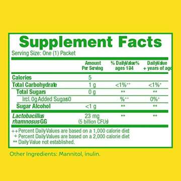 Culturelle Kids Purely Probiotics Packets Daily Supplement, Helps Support Kids’ Immune and Digesti...