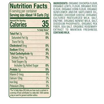 Sprout Organic Baby Food, Sprout Organic Curlz Toddler Snacks, White Cheddar, 1.48 Ounce (1 Count) C...