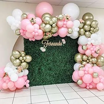 Pink Balloons 84 pcs Light Pink Balloons Garland Arch Kit 5 inch +12 inch +18 inch Pastel Pink Balloons Happy Birthday Balloons Baby Shower Decorations Wedding Balloons