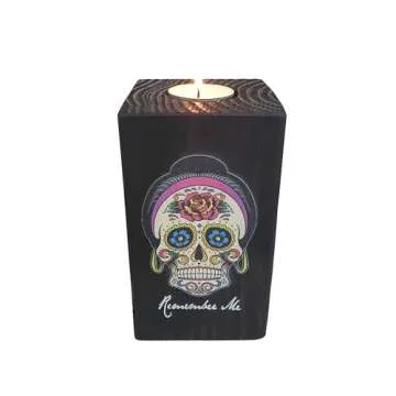 Remember Me Candle Holders for Day of The Dead | Set of Two