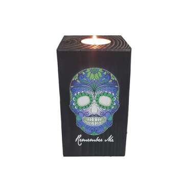Remember Me Candle Holders for Day of The Dead | Set of Two