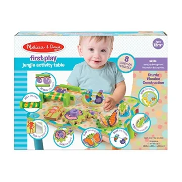 Melissa & Doug Jungle Wooden Activity Table for Toddlers