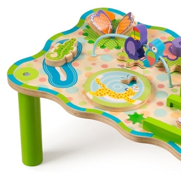 Melissa & Doug Jungle Wooden Activity Table for Toddlers
