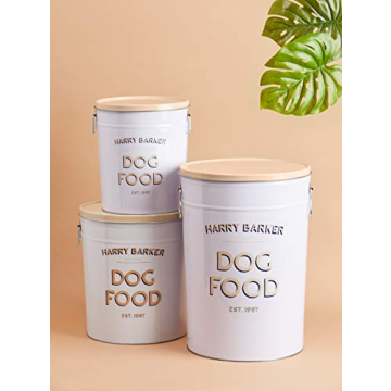 Elegant Harry Barker Dog Food Storage Canister for Freshness