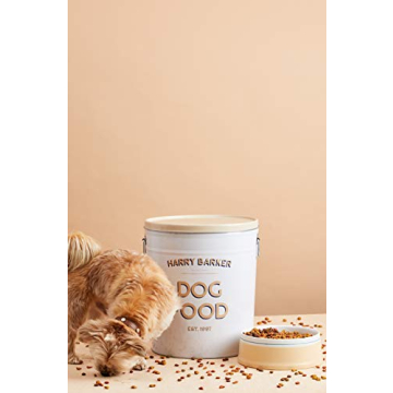 Elegant Harry Barker Dog Food Storage Canister for Freshness