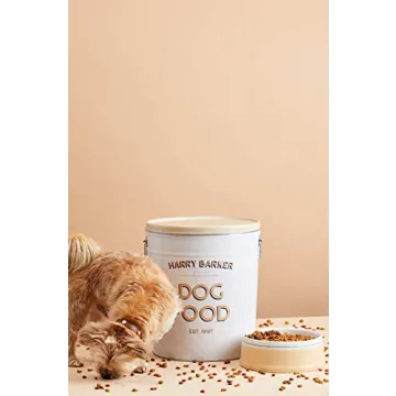 Elegant Harry Barker Dog Food Storage Canister for Freshness