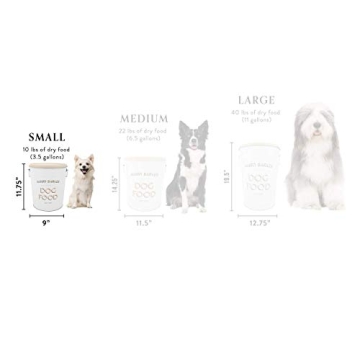 Elegant Harry Barker Dog Food Storage Canister for Freshness
