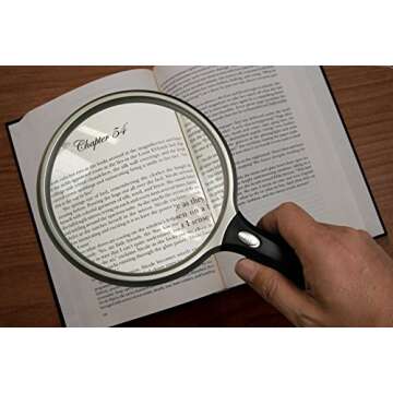 Mighty Bright Lighted 5" Round Magnifier for Clarity