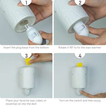 Elegant Bobolyn Plug-in Wax Warmer for a Cozy Aroma Experience
