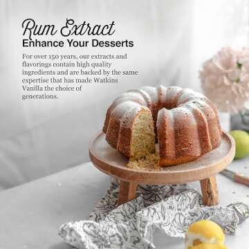 Watkins Rum Extract Pack of 6 Natural Flavors