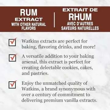 Watkins Rum Extract Pack of 6 Natural Flavors