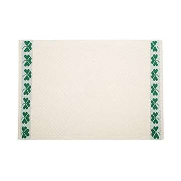 SAOL Shamrock Aran Throw Irish Blanket 100% Merino Wool 45''x 68'' (114 x 173 cm)