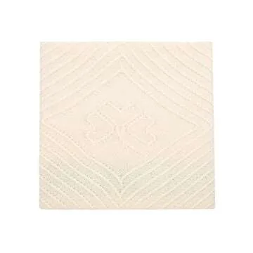 SAOL Shamrock Aran Throw Irish Blanket 100% Merino Wool 45''x 68'' (114 x 173 cm)