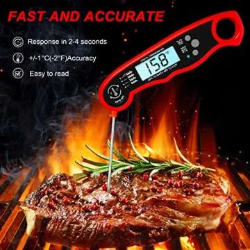 YPNZXQDX Instant Read Meat Thermometer for Perfect Cooking